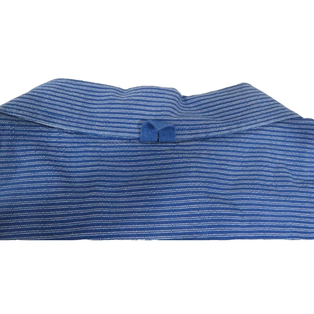 The North Face Shirt Men XL Short Sleeve Button Up Hiking Travel Blue Striped SS